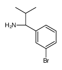 (1S)-1-(3-bromophenyl)-2-methylpropan-1-amine结构式