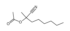 1-cyano-1-methylheptyl acetate Structure