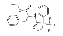 (R)-3-Phenyl-2-((R)-3,3,3-trifluoro-2-methoxy-2-phenyl-propionylamino)-propionic acid ethyl ester Structure