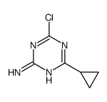 4-chloro-6-cyclopropyl-1,3,5-triazin-2-amine结构式