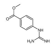 Benzoic acid, 4-[(aminoiminomethyl)amino]-, methyl ester (9CI)结构式