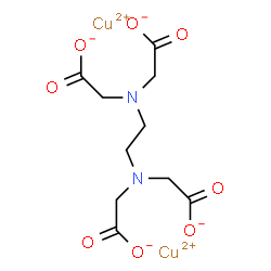 Cuprate(2-), N,N-1,2-ethanediylbisN-(carboxy-.kappa.O)methylglycinato-.kappa.N,.kappa.O(4-)-, (OC-6-21)-结构式