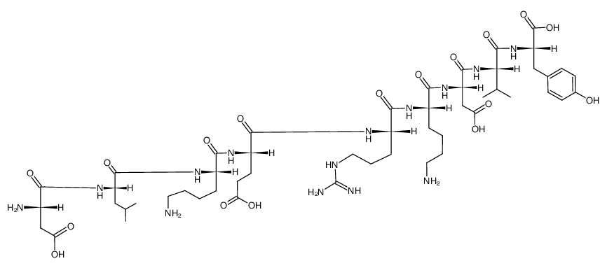 Asp-Leu-Lys-Glu-Arg-Lys-Asp-Val-Tyr结构式