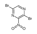 2,5-dibromo-3-nitropyrazine结构式