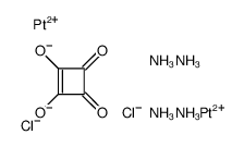 azane, 3,4-dioxocyclobutene-1,2-diolate, platinum(+2) cation, dichlori de structure