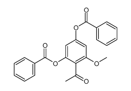 4-Acetyl-5-methoxy-1,3-phenylene dibenzoate Structure