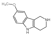 8-甲氧基-2,3,4,5-四氢-1H-吡啶并[4,3-b]吲哚图片