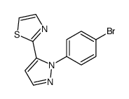 2-(1-(4-BROMOPHENYL)-1H-PYRAZOL-5-YL)THIAZOLE structure