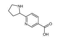 6-(2-Pyrrolidinyl)nicotinic acid Structure