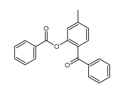 (2-hydroxy-4-methylphenyl)(phenyl)methanone benzoate Structure