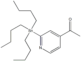 1-(2-(tributylstannyl)pyridin-4-yl)ethanone结构式