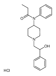 N-<1-(2-hydroxy-2-phenylethyl)-4-piperidyl>-N-phenylpropanamide hydrochloride Structure