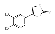 4-(3,4-二羟基苯基Dihydroxyphenyl)-1,3-二硫醇-2-硫酮结构式