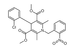 dimethyl 4-(2-chlorophenyl)-2,6-dimethyl-1-[(2-nitrophenyl)methyl]-4H-pyridine-3,5-dicarboxylate Structure