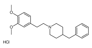 4-benzyl-1-[2-(3,4-dimethoxyphenyl)ethyl]piperidine,hydrochloride Structure