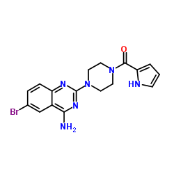 [4-(4-Amino-6-bromo-2-quinazolinyl)-1-piperazinyl](1H-pyrrol-2-yl)methanone图片