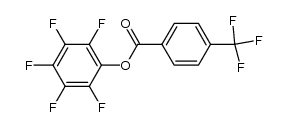 2,3,4,5,6-pentafluorophenyl 4-(trifluoromethyl)benzoate Structure