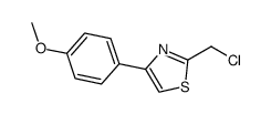 2-Chloromethyl-4-(4-methoxy-phenyl)-thiazole结构式