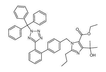 ethyl 4-(1-hydroxy-1-methylethyl)-2-propyl-1-[[2'-[2-(triphenylmethyl)-2H-tetrazol-5-yl]biphenyl-4-yl]methyl]imidazole-5-carboxylate picture