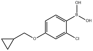 2-Chloro-4-(cyclopropylmethoxy)phenylboronic acid Structure