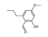 2-hydroxy-4-methoxy-6-propylbenzaldehyde结构式