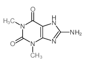 1H-Purine-2,6-dione, 8-amino-3,7-dihydro-1,3-dimethyl- Structure