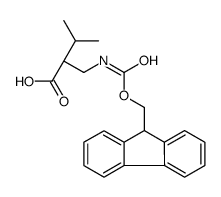 Fmoc-(S)-2-(氨基甲基)-3-甲基丁酸结构式