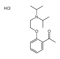 2-(2-acetylphenoxy)ethyl-di(propan-2-yl)azanium,chloride Structure