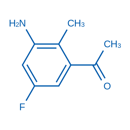 1-(3-Amino-5-fluoro-2-methylphenyl)ethanone structure