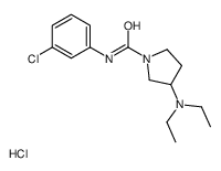 N-(3-chlorophenyl)-3-(diethylamino)pyrrolidine-1-carboxamide,hydrochloride结构式