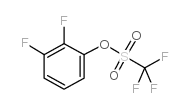 2,3-DIFLUOROPHENYL TRIFLUOROMETHANESULFONATE结构式