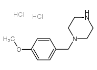 1-(4-甲氧基苄基)-哌嗪双盐酸盐结构式