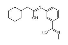 3-[(2-cyclohexylacetyl)amino]-N-methylbenzamide Structure