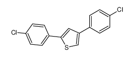 2,4-bis(4-chlorophenyl)thiophene结构式