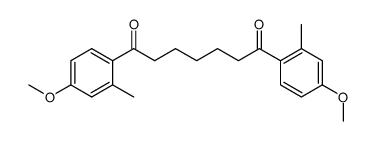 1,7-bis(4-methoxy-2-methylphenyl)heptane-1,7-dione Structure