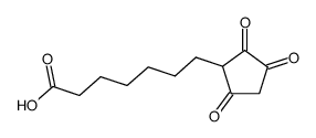 2-(6'-carboxyhexyl)cyclopentan-1,3,4-trione结构式