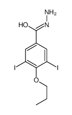 3,5-diiodo-4-propoxybenzohydrazide Structure