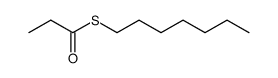 Thiopropionic acid S-heptyl ester Structure