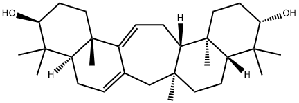 C(14a)-Homo-27-nor-5α-gammacera-12,14-diene-3β,21α-diol structure