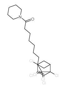 1-Nonanone,9-(1,4,5,6,7,7-hexachlorobicyclo[2.2.1]hept-5-en-2-yl)-1-(1-piperidinyl)- Structure