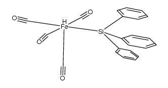 cis-Fe(CO)4(H)Si(C6H5)3结构式