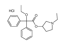 (1-ethylpyrrolidin-1-ium-3-yl) 2-ethoxy-2,2-diphenylacetate,chloride Structure