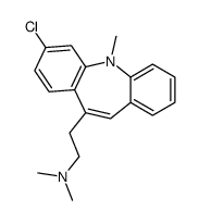 2-(2-chloro-11-methylbenzo[b][1]benzazepin-5-yl)-N,N-dimethylethanamine结构式