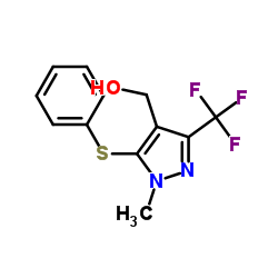 [1-甲基-5-(苯硫烷基)-3-(三氟甲基)-1 H -吡唑-4-基] 甲醇结构式