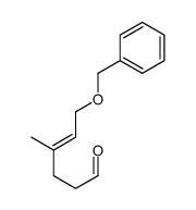 4-methyl-6-phenylmethoxyhex-4-enal结构式