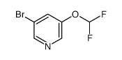 Pyridine,3-bromo-5-(difluoromethoxy)- Structure