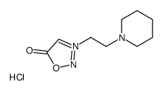 3-(2-piperidin-1-ylethyl)oxadiazol-3-ium-5-olate,hydrochloride Structure