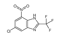 6-chloro-4-nitro-2-(trifluoromethyl)-1H-benzimidazole结构式