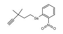 (3,3-dimethylpent-4-yn-1-yl)(2-nitrophenyl)selane结构式