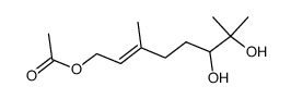 essigsaeure-<(E)-6,7-dihydroxy-3,7-dimethyl-2-octenyl>ester结构式